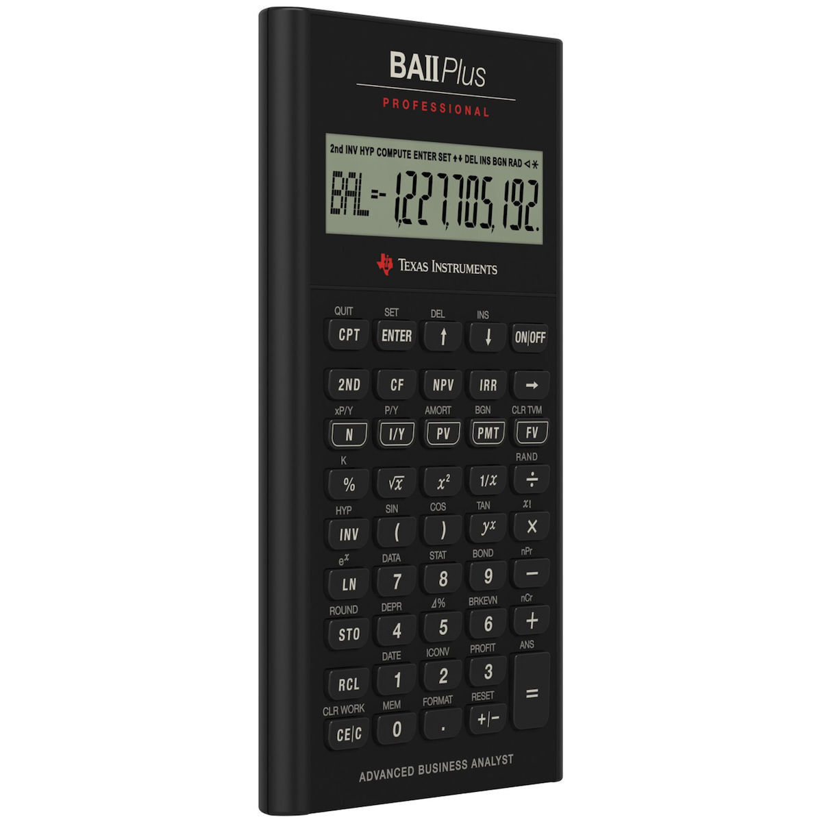 Texas Instruments BA II Plus Professional Αριθμομηχανή Επιστημονική 10 Ψηφίων σε Μαύρο Χρώμα - Image 2