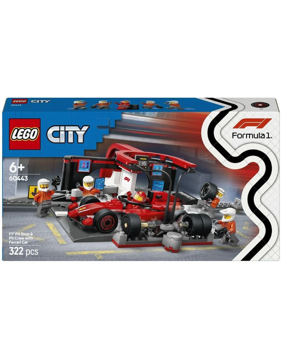 Lego City F1® Pit Stop & Pit Crew with Ferrari Car για 6+ Ετών 322τμχ - Image 2