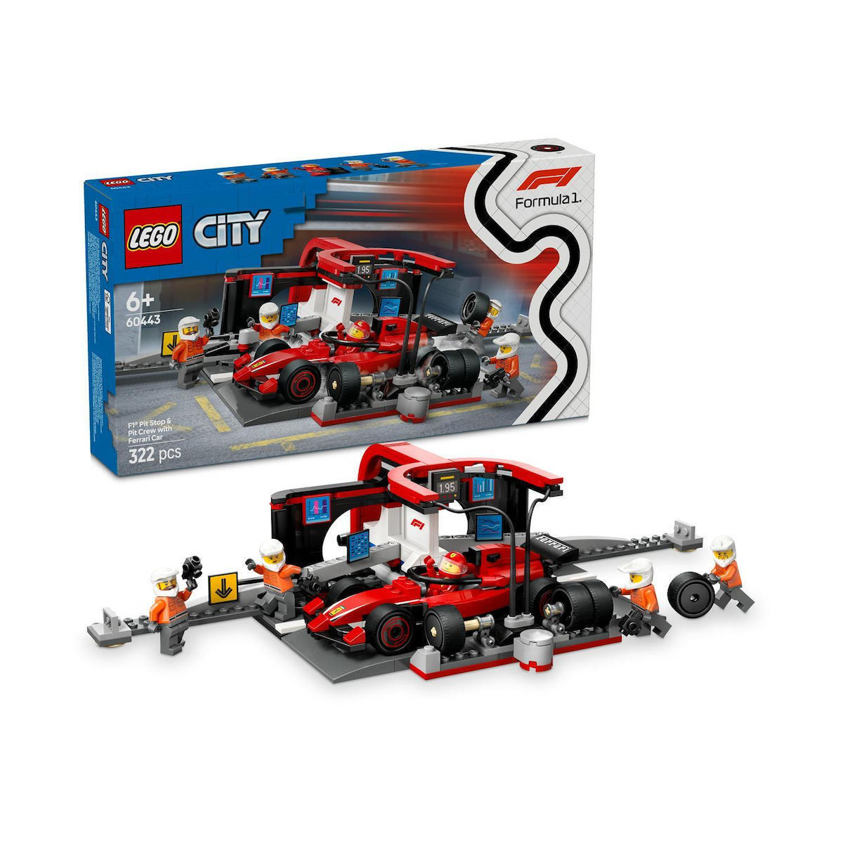 Lego City F1® Pit Stop & Pit Crew with Ferrari Car για 6+ Ετών 322τμχ - Image 3