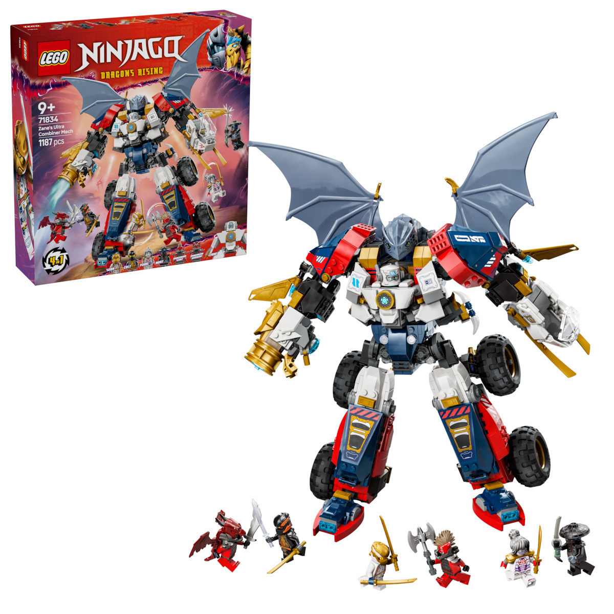 Lego Ninjago Zane's Ultra Combiner Mech για 9+ Ετών 1187τμχ - Image 3