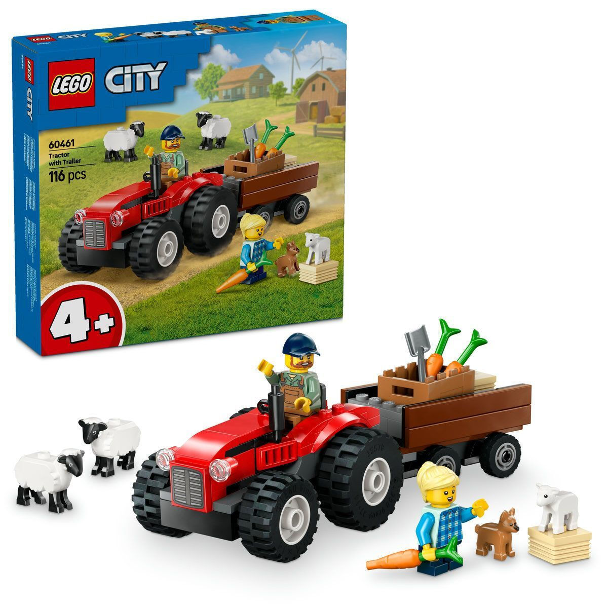 Lego City Tractor with Trailer για 4+ Ετών 116τμχ - Image 4