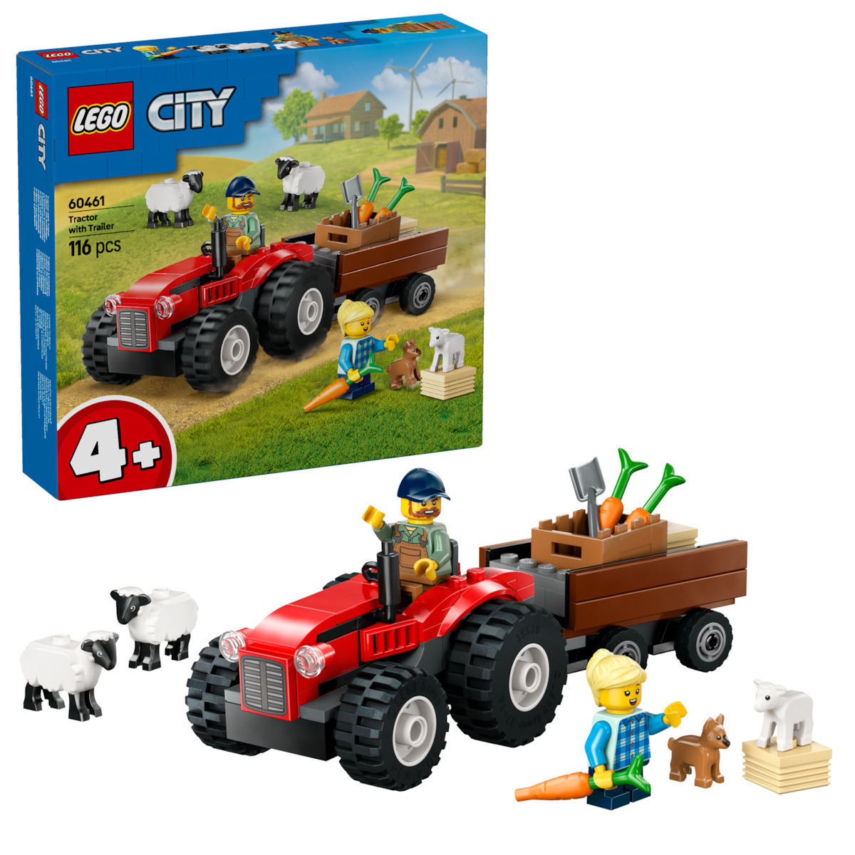 Lego City Tractor with Trailer για 4+ Ετών 116τμχ - Image 3