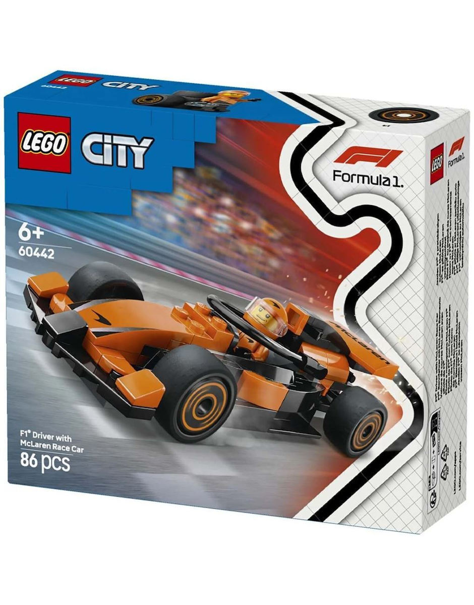 Lego City F1® Driver With Mclaren Race Car για 6+ Ετών 86τμχ - Image 3