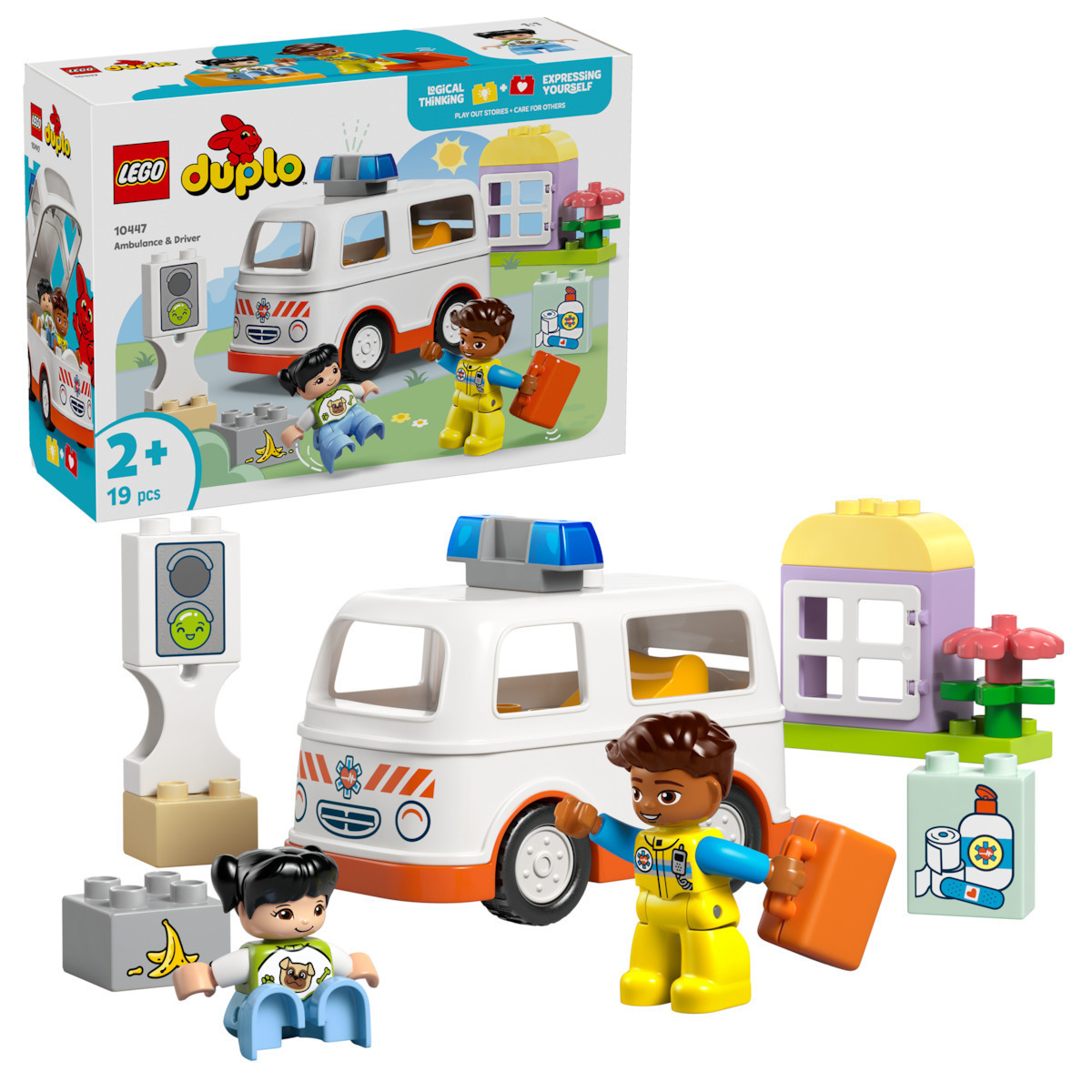 Lego Duplo Ambulance & Driver για 2+ Ετών 19τμχ - Image 3
