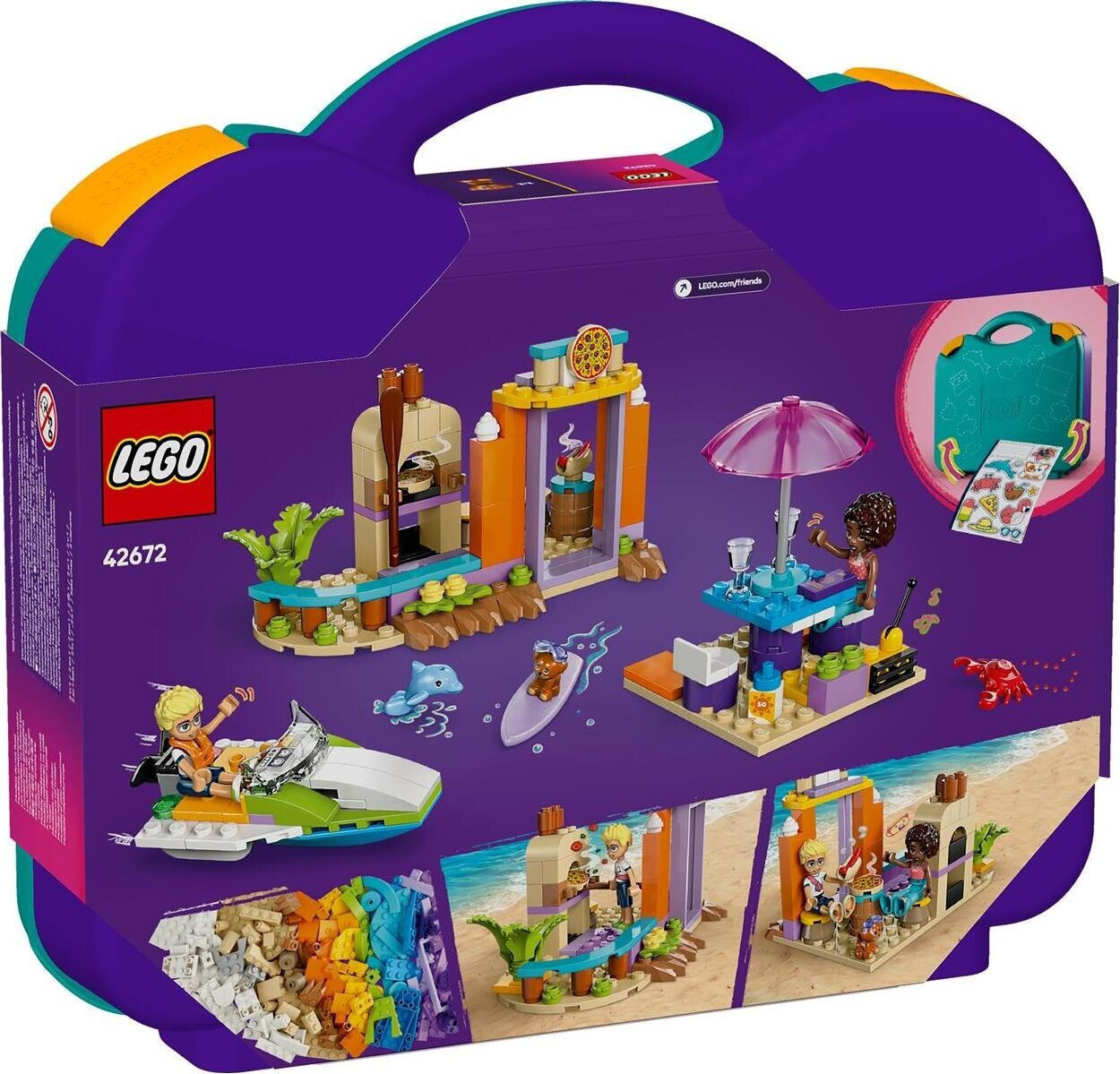 Lego Friends Creative Beach and Travel Suitcase για 5+ Ετών 188τμχ - Image 3