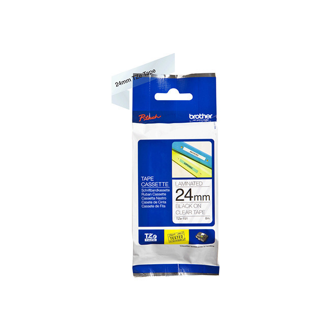 Brother Ταινία Ετικετογράφου 3m x 24mm σε Διάφανο Χρώμα - Image 3