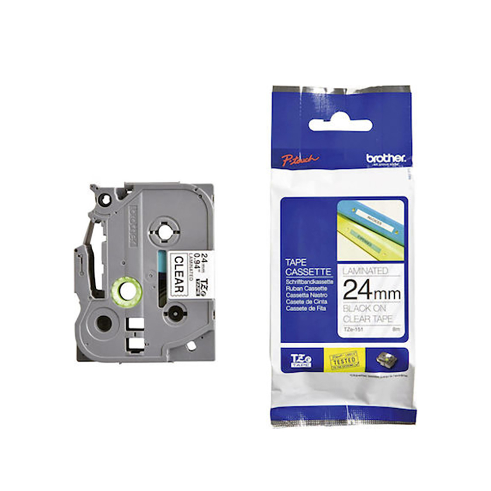 Brother Ταινία Ετικετογράφου 3m x 24mm σε Διάφανο Χρώμα - Image 2