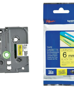 Brother Tze-611 Ταινία Ετικετογράφου σε Μαύρο Χρώμα