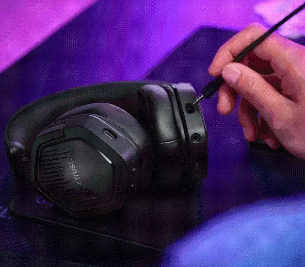 Trust GXT 493 Carus Ασύρματο Over Ear Gaming Headset με σύνδεση 3.5mm / Bluetooth / USB - Image 4