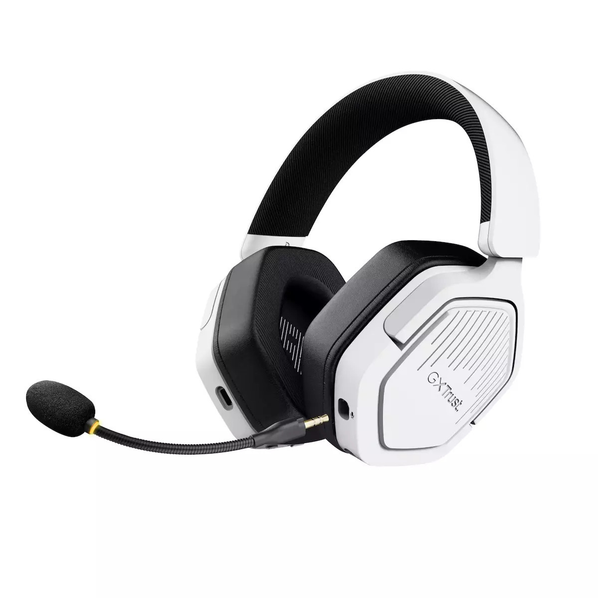 Trust GXT493 Ασύρματο Over Ear Gaming Headset με σύνδεση 3.5mm / Bluetooth / USB Λευκό - Image 2