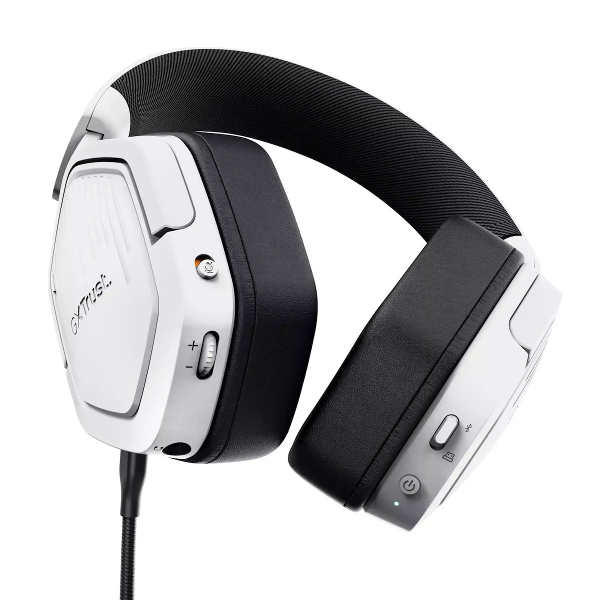 Trust GXT493 Ασύρματο Over Ear Gaming Headset με σύνδεση 3.5mm / Bluetooth / USB Λευκό - Image 4