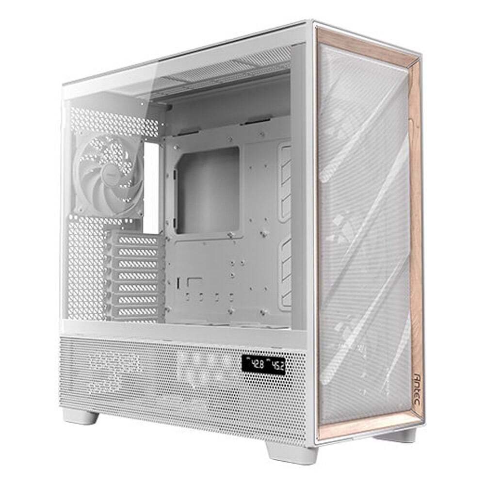 Antec Flux Pro Gaming Full Tower Κουτί Υπολογιστή με Πλαϊνό Παράθυρο Λευκό