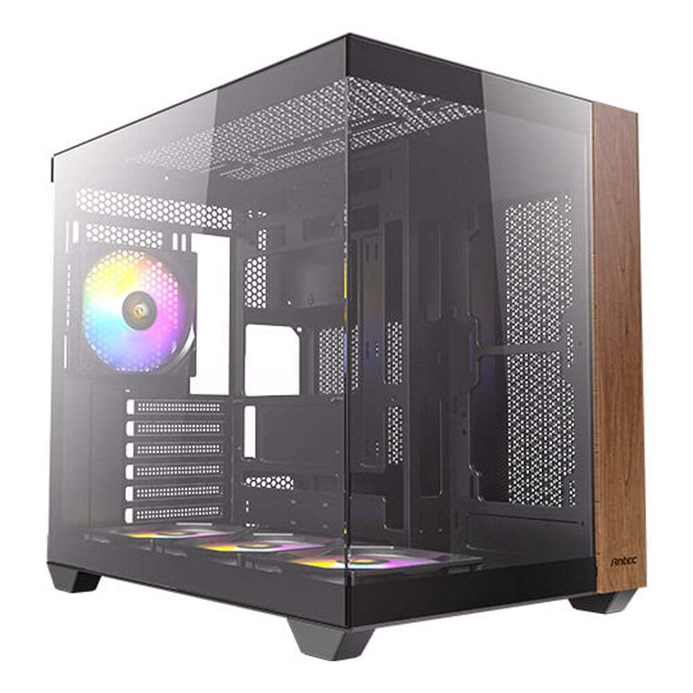 Antec CX800 RGB Gaming Midi Tower Κουτί Υπολογιστή με Πλαϊνό Παράθυρο Wood