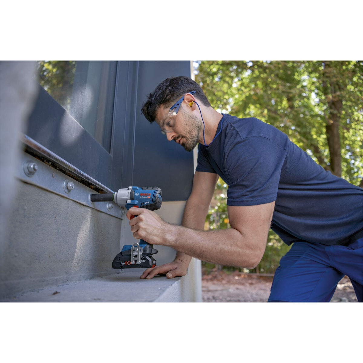 Bosch GDS 18V-450 HC Μπουλονόκλειδο Μπαταρίας 18V 2x4Ah με Υποδοχή 1/2" - Image 10