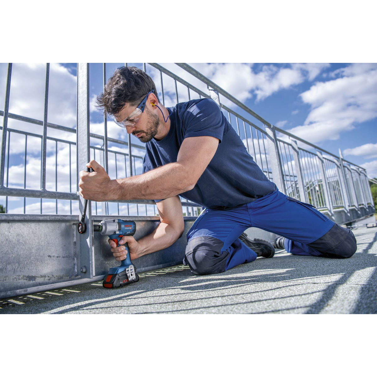 Bosch GDS 18V-450 HC Μπουλονόκλειδο Μπαταρίας 18V 2x4Ah με Υποδοχή 1/2" - Image 11