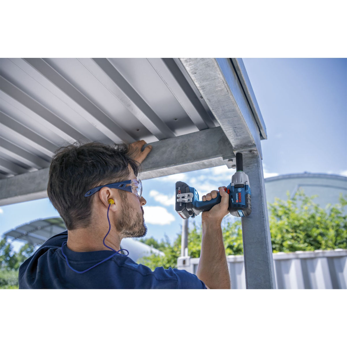 Bosch GDS 18V-450 HC Μπουλονόκλειδο Μπαταρίας 18V 2x4Ah με Υποδοχή 1/2" - Image 4