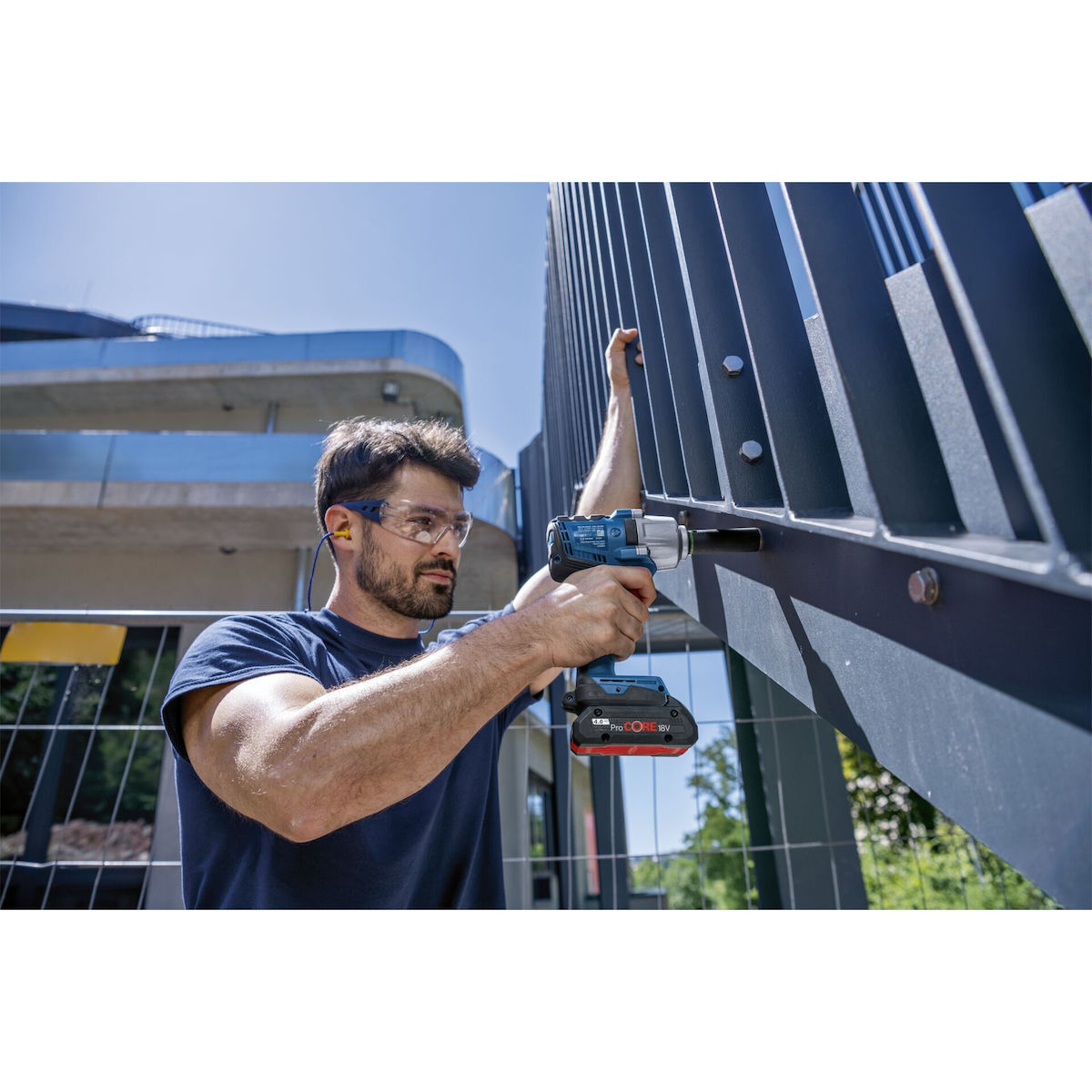 Bosch GDS 18V-450 HC Μπουλονόκλειδο Μπαταρίας 18V 2x4Ah με Υποδοχή 1/2" - Image 9