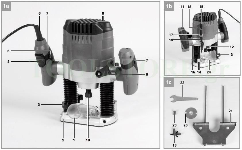 Einhell TC-RO 1155 E Κάθετη Φρέζα 1100W με Ρύθμιση Ταχύτητας και με Σύστημα Αναρρόφησης - Image 5