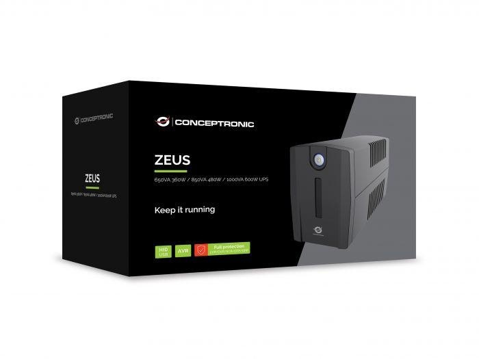 Conceptronic ZEUS02ESP UPS Line-Interactive 850VA 480W - Image 6
