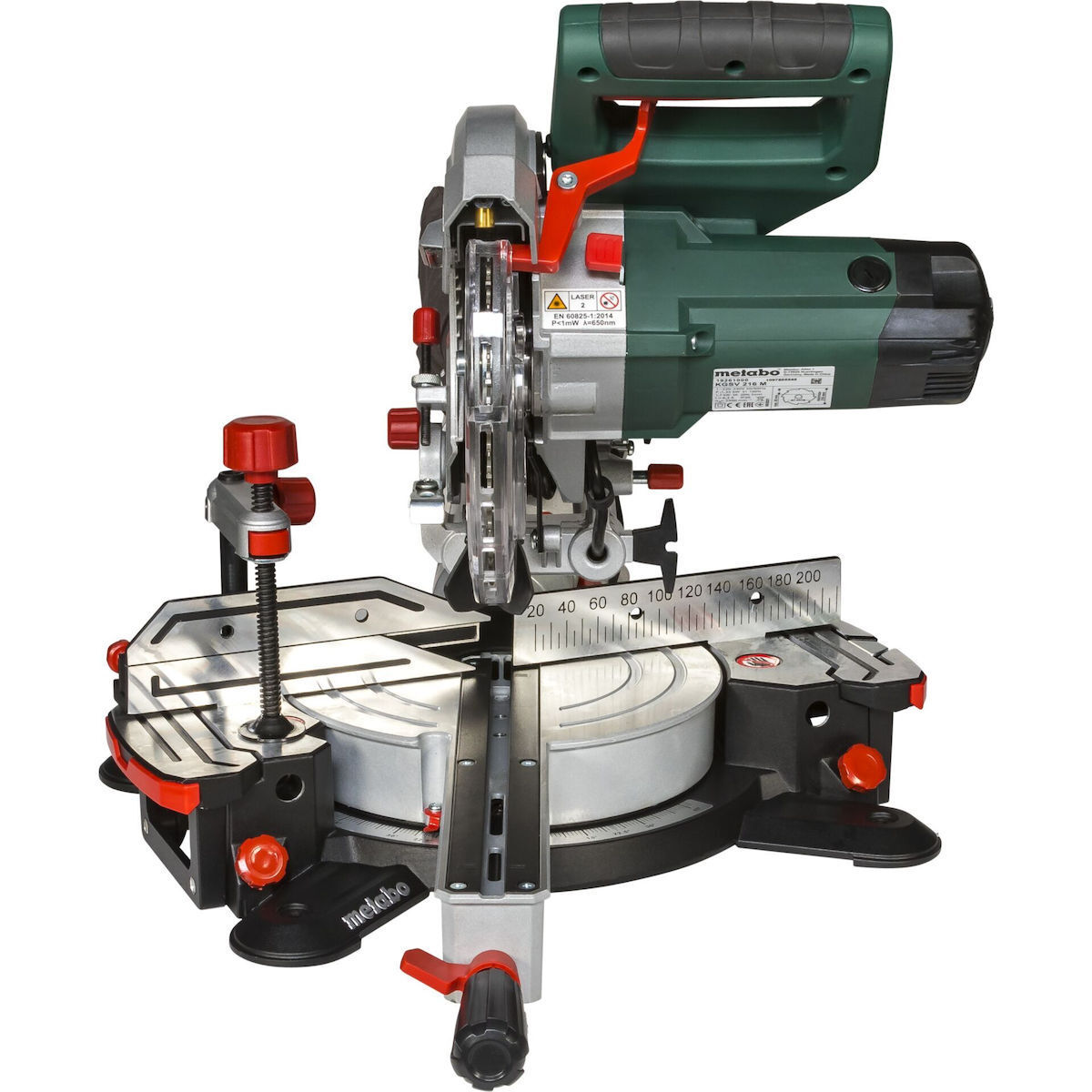 Metabo KGSV 216M Φαλτσοπρίονο Ρεύματος Συρόμενο με Ισχύ 1350W, Οδηγό Laser, Δίσκο Κοπής Διαμέτρου 216mm & Ταχύτητα Κοπής 5500rpm - Image 5