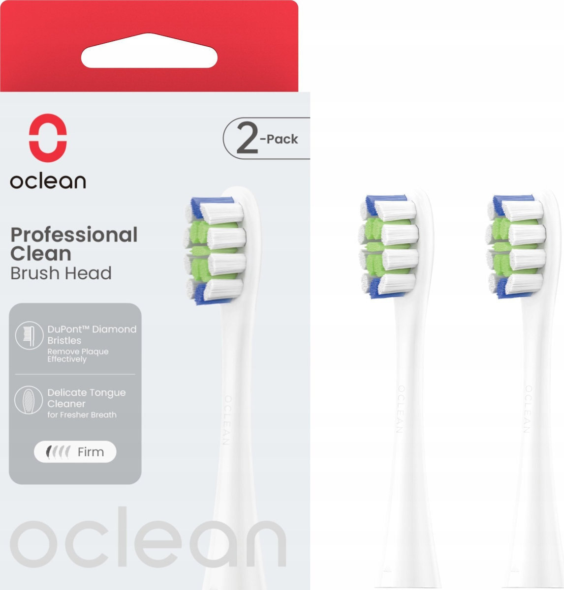 OClean Ανταλλακτικές Κεφαλές για Ηλεκτρική Οδοντόβουρτσα 2τμχ - Image 3