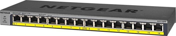 NetGear GS116PP Unmanaged L2 PoE+ - Image 4