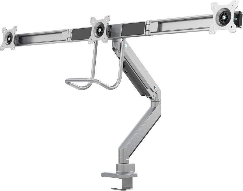 Neomounts NM-D775DX3SILVER Επιτραπέζια Βάση Τηλεόρασης με Βραχίονα έως 27" και 18kg Ασημί - Image 4