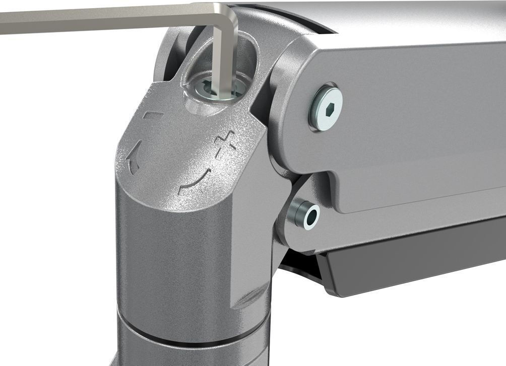 Neomounts NM-D775DX3SILVER Επιτραπέζια Βάση Τηλεόρασης με Βραχίονα έως 27" και 18kg Ασημί - Image 8