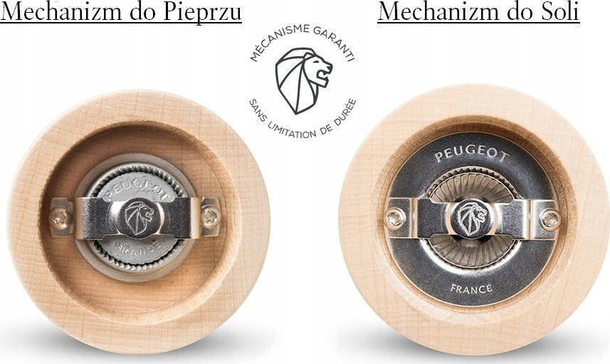Peugeot Bistro Χειροκίνητος Μύλος Αλατιού Ξύλινος σε Ροζ Χρώμα 10cm - Image 8