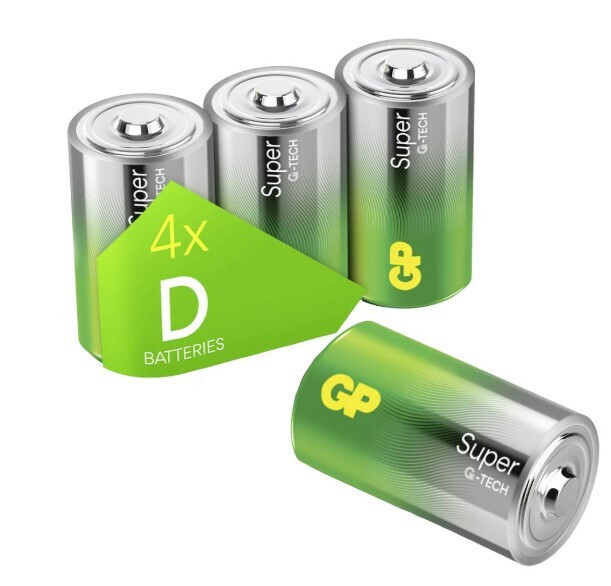 GP Batteries Super D 1.5V 4τμχ GPSUP13A313S4