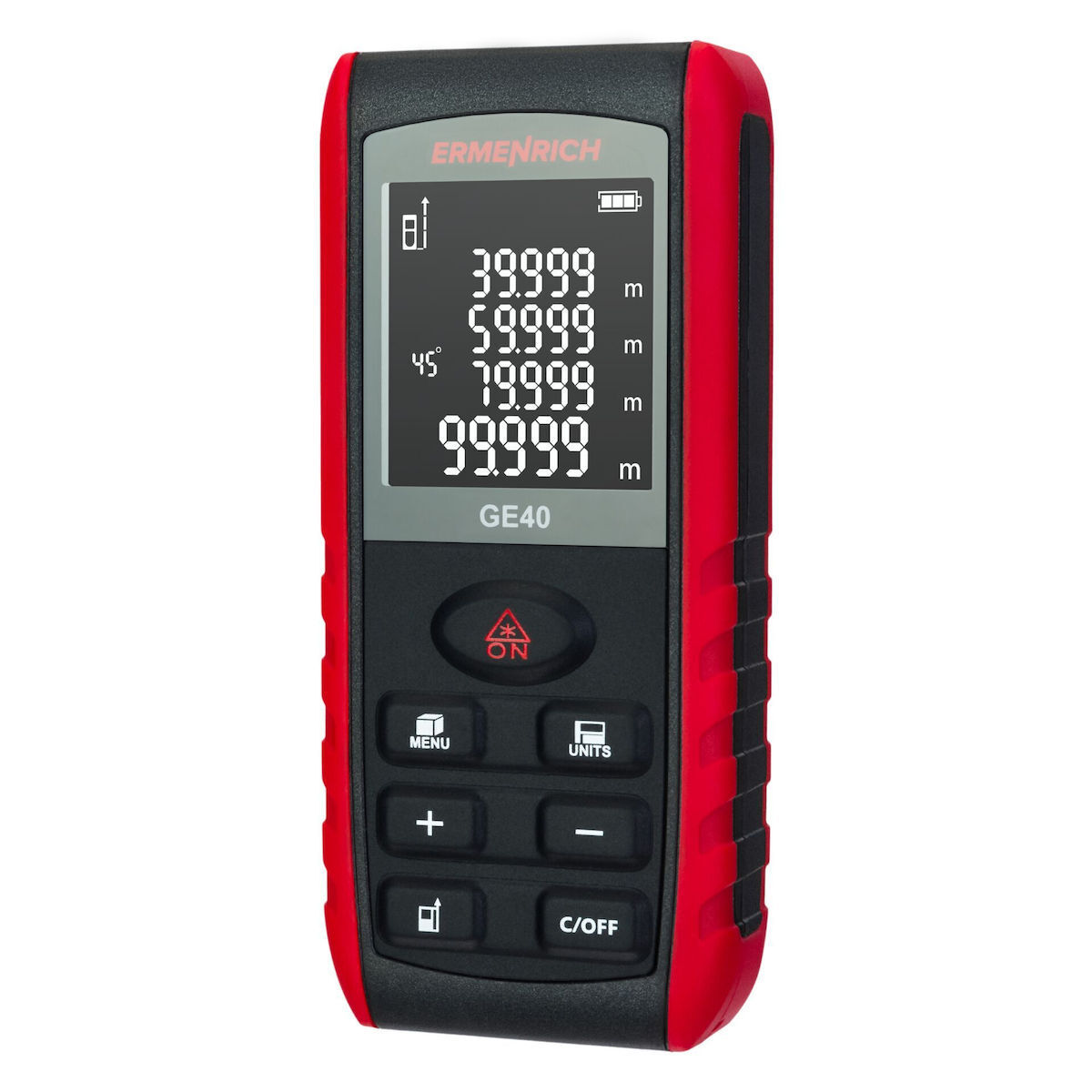 Ermenrich Μέτρο Laser 83075 με Δυνατότητα Μέτρησης έως 40m