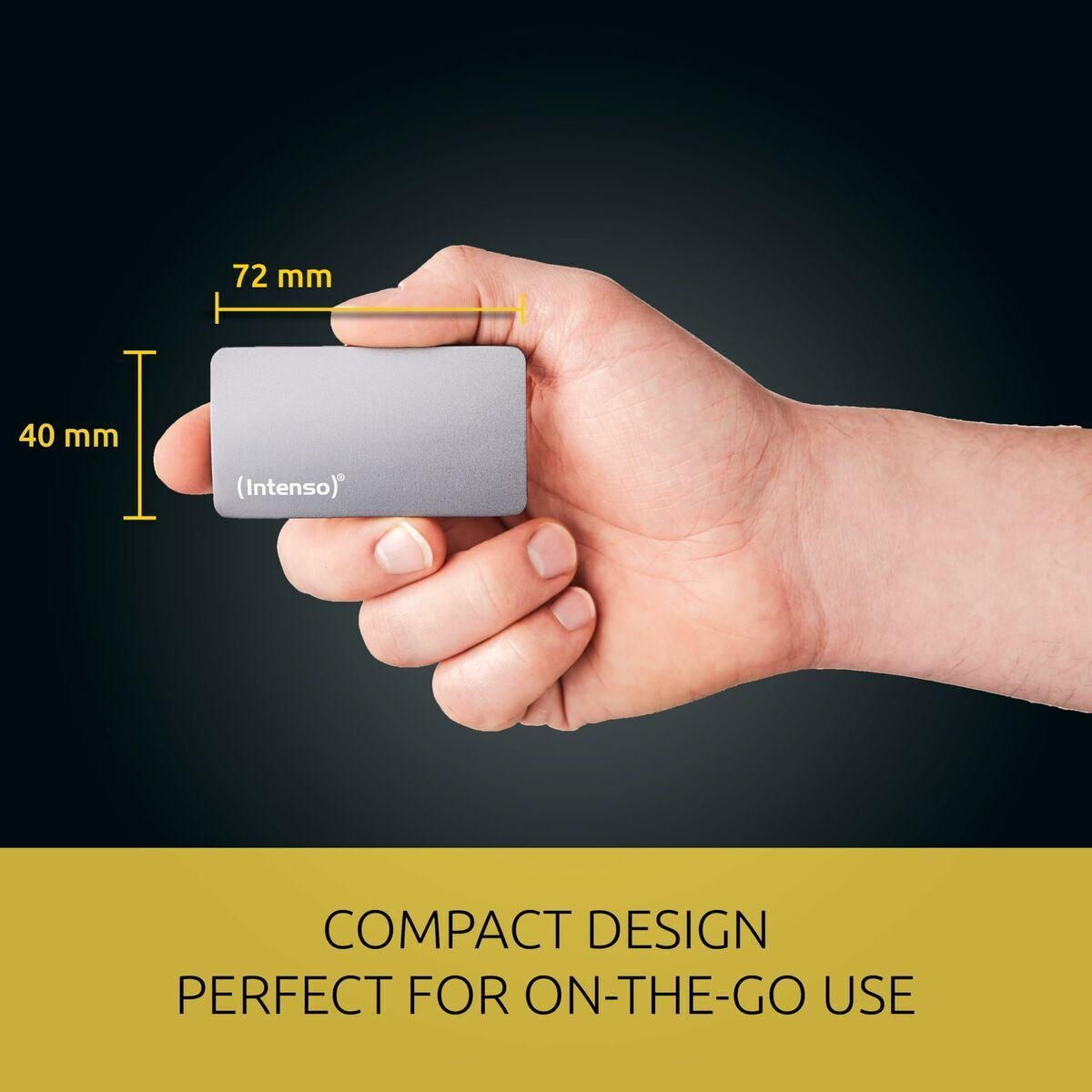 Intenso TX800 USB-C Εξωτερικός HDD 1TB 2.5" Μαύρο - Image 3