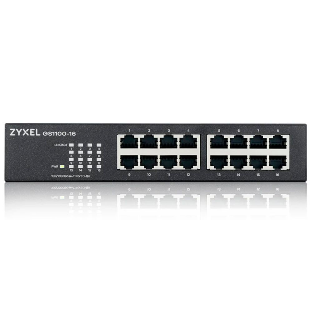 Zyxel GS1100-16 v3 Unmanaged L2 Switch με 16 Θύρες Gigabit (1Gbps) Ethernet - Image 2