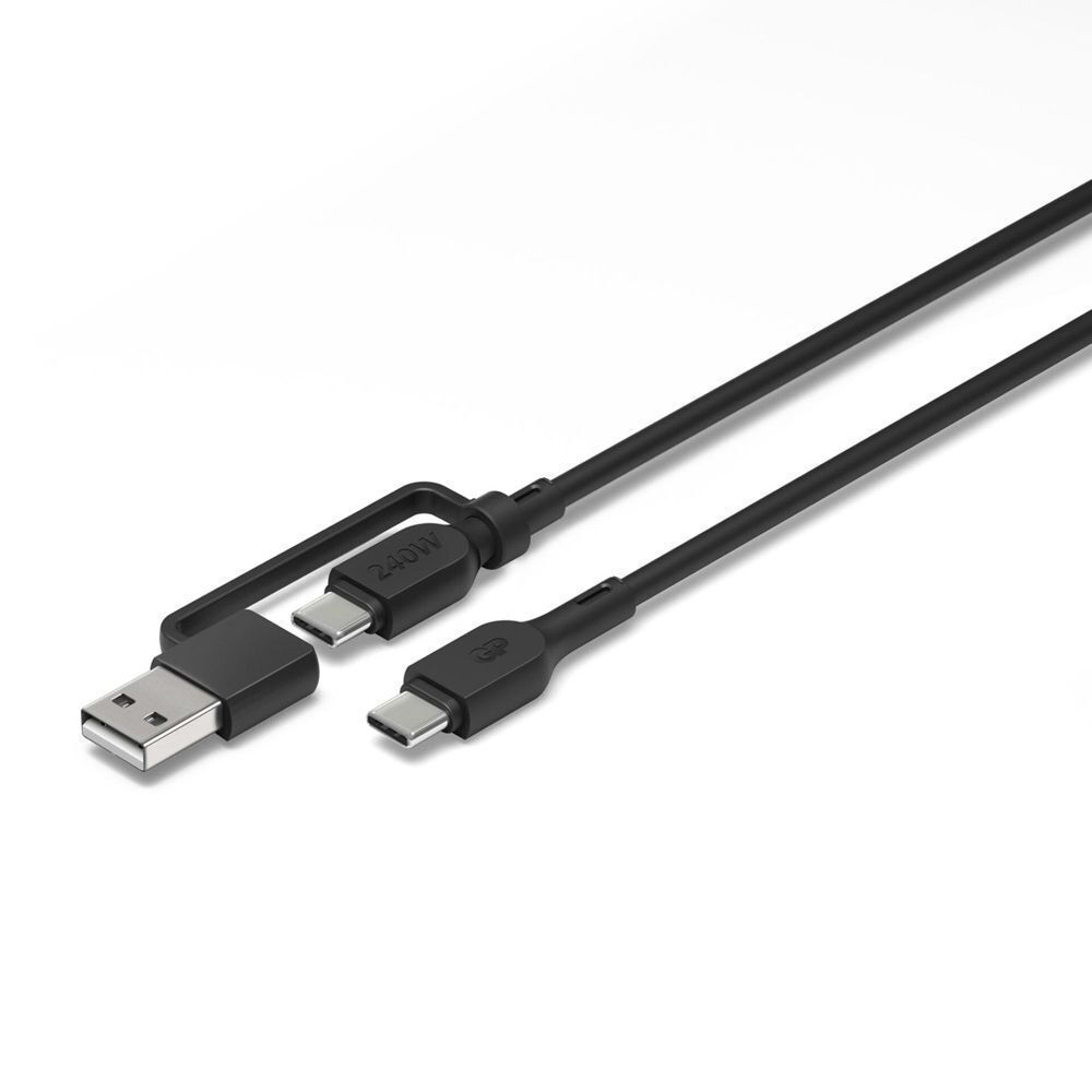 GP Batteries Regular USB to Type-C Cable 1m (GPCBCXBPBKUSB964) - Image 2