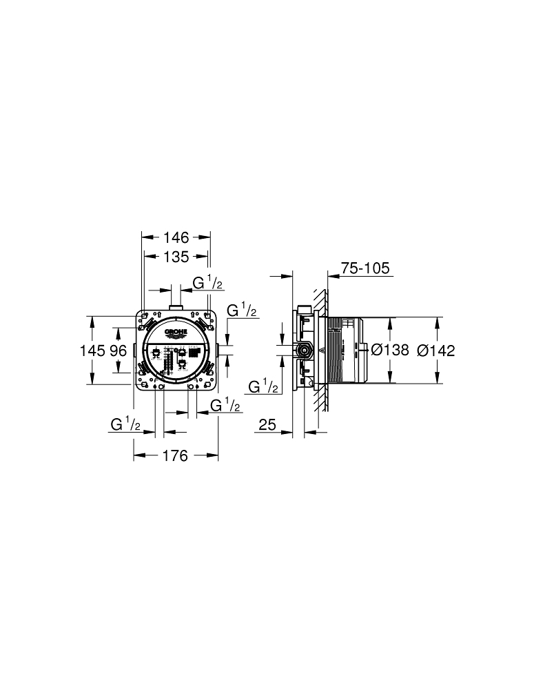 Grohe Rapido Μηχανισμός Μπαταρίας 35604000 - Image 11
