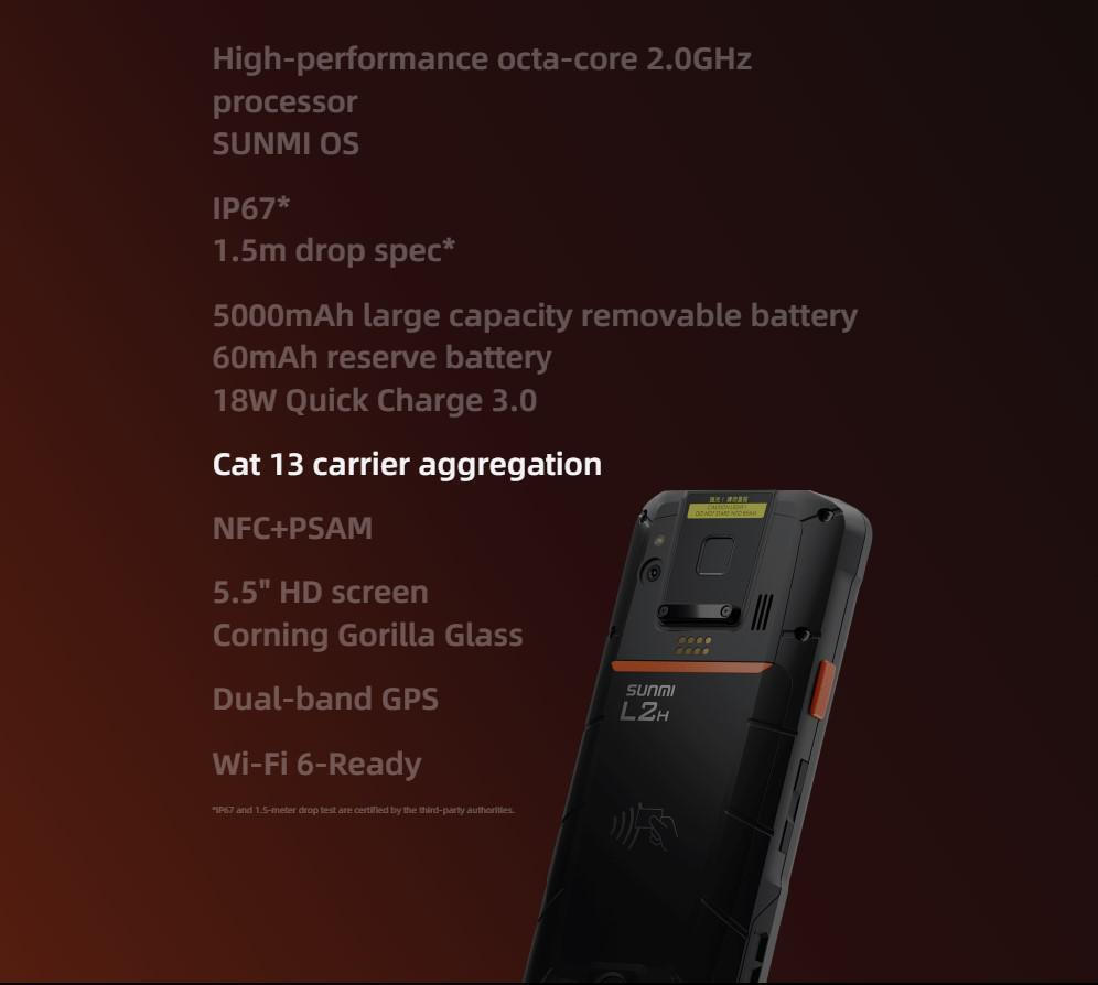 SunMi L2H - 4/64 PDA με Δυνατότητα Ανάγνωσης 2D και QR Barcodes - Image 5