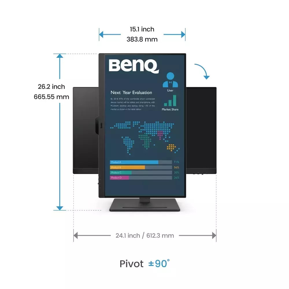 BenQ BL2790T IPS Monitor 27" FHD 1920x1080 με Χρόνο Απόκρισης 5ms GTG - Image 12