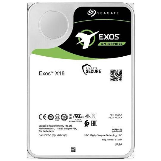 Seagate Exos X18 16TB 3.5" 7200rpm ST16000NM005J - Image 2
