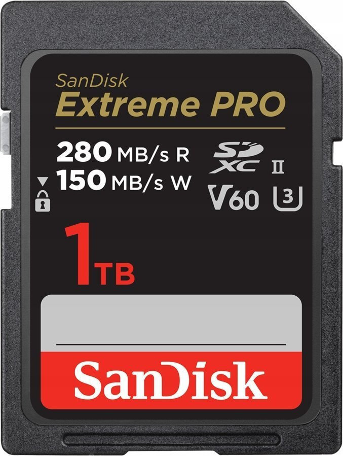 Sandisk Extreme Pro SDXC 1.0TB Class 10 U3 V60 UHS-II με αντάπτορα
