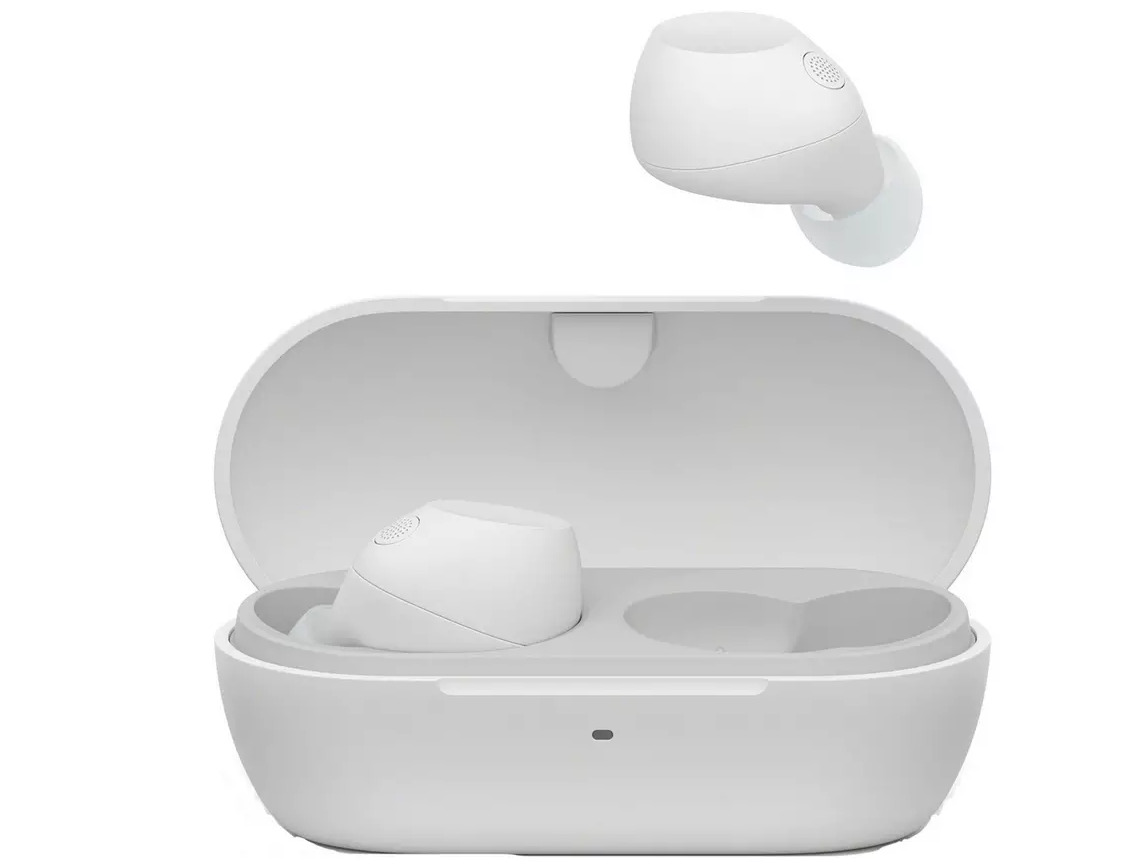 Sony WF-C710N In-ear Bluetooth Handsfree Ακουστικά με Αντοχή στον Ιδρώτα και Θήκη Φόρτισης Λευκά
