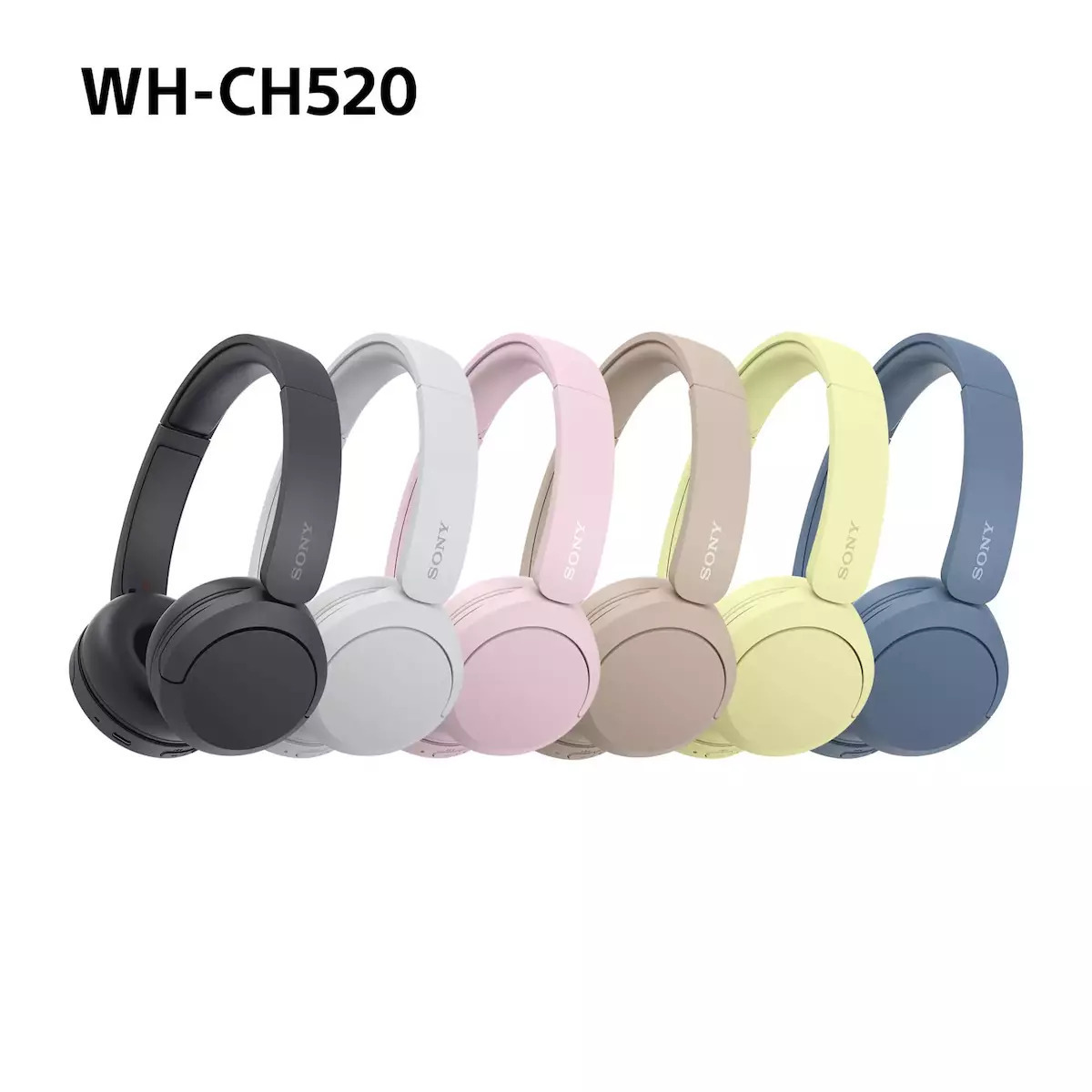 Sony WH-CH520 Ασύρματα / Ενσύρματα On Ear Ακουστικά με 50 ώρες Λειτουργίας και Quick Charge Κίτρινα - Image 5