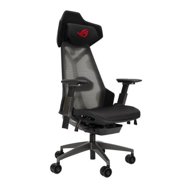 Asus Rog Destrier Καρέκλα Gaming Δερματίνης με Ρυθμιζόμενα Μπράτσα Μαύρη
