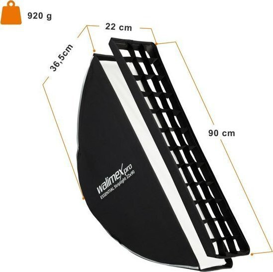Walimex Softbox με Grid 90x22εκ. - Image 2