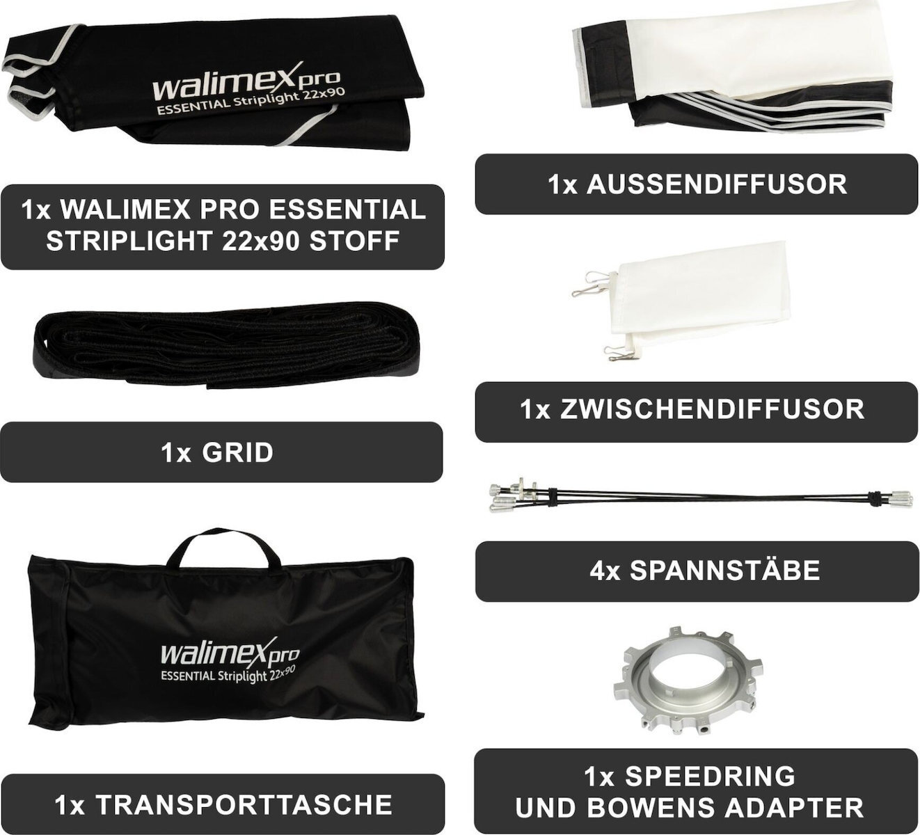 Walimex Softbox με Grid 90x22εκ. - Image 3