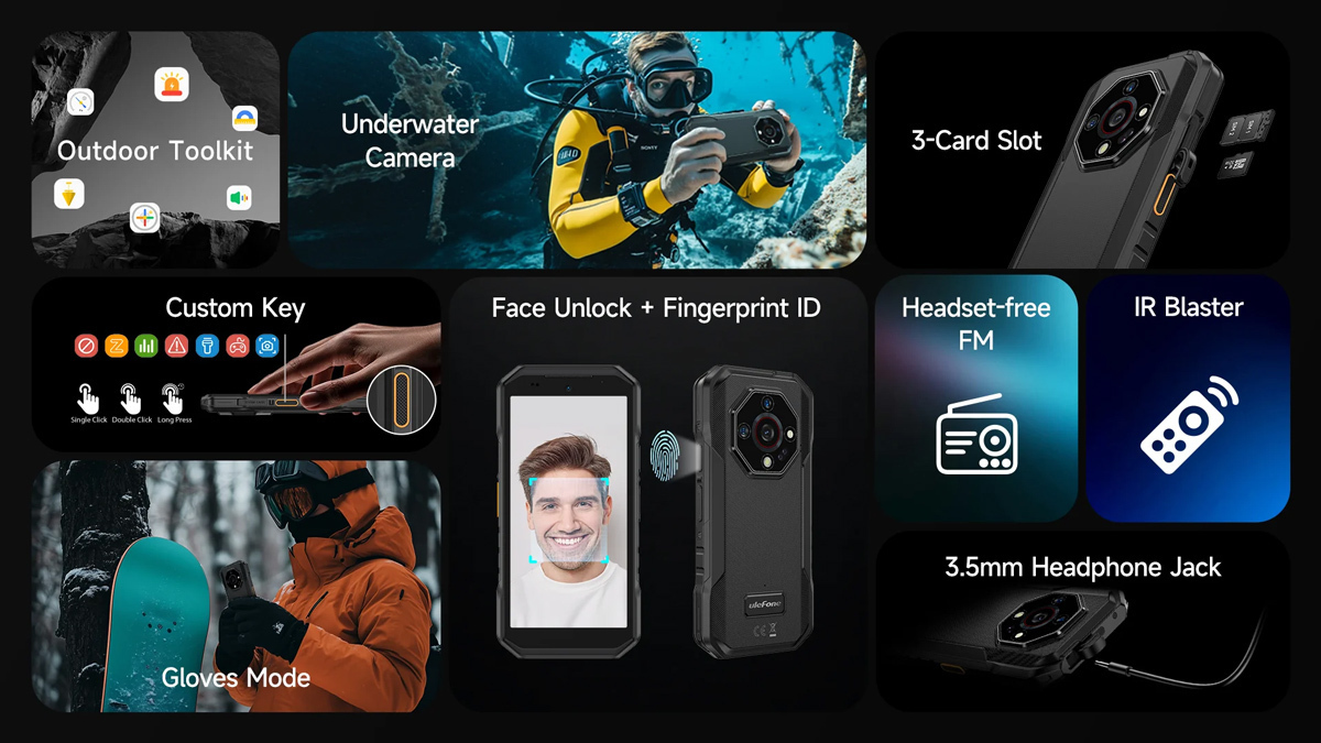 Ulefone Armor X32 Pro 5G Dual SIM (8/256GB) Future Black - Image 8