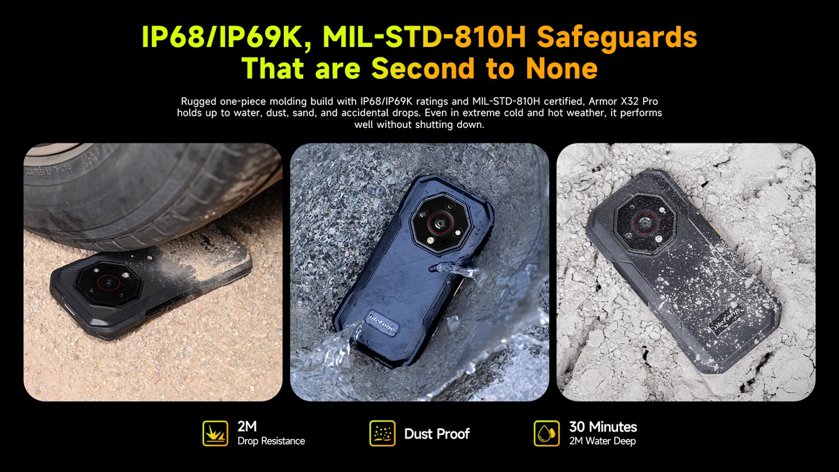 Ulefone Armor X32 Pro 5G Dual SIM (8/256GB) Future Black - Image 12