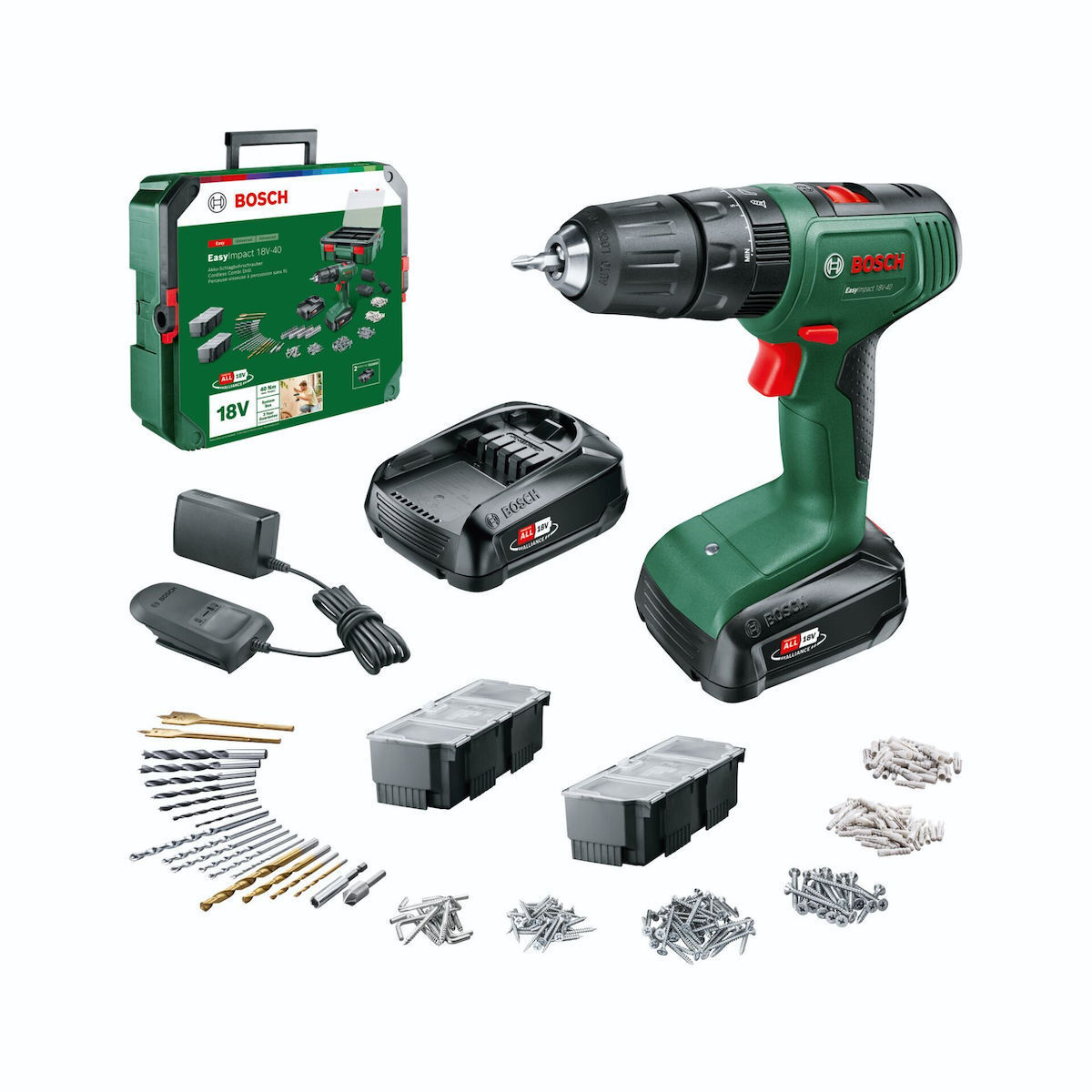 Bosch EasyImpact 18V-40 Δραπανοκατσάβιδο Μπαταρίας 18V