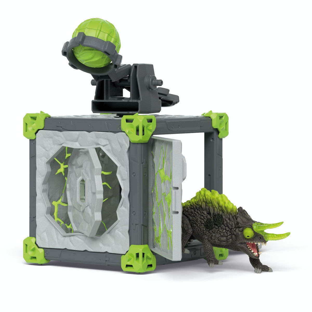 Schleich-S Παιχνίδι Μινιατούρα Battlecave Stone Chameleon Γκρι - Image 5
