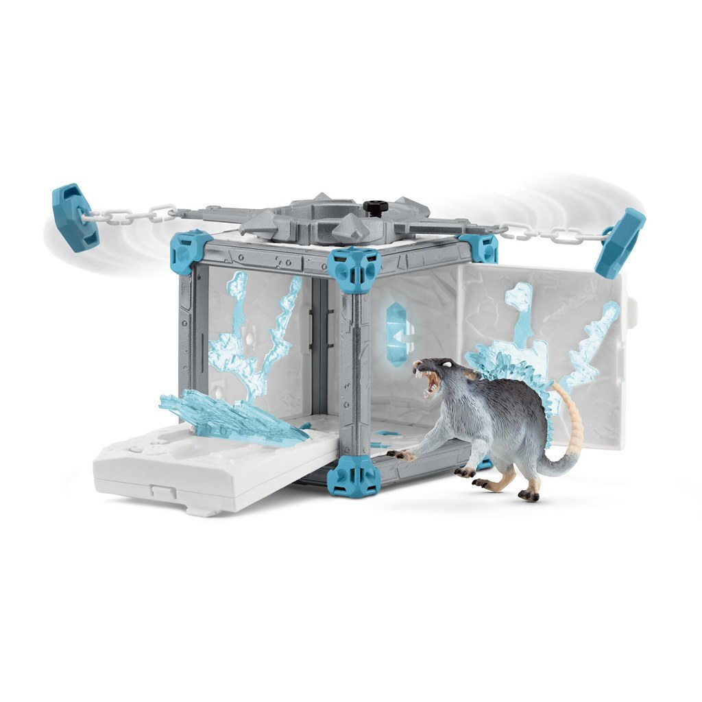 Schleich-S Παιχνίδι Μινιατούρα Battlecave Stone Chameleon Γκρι - Image 7