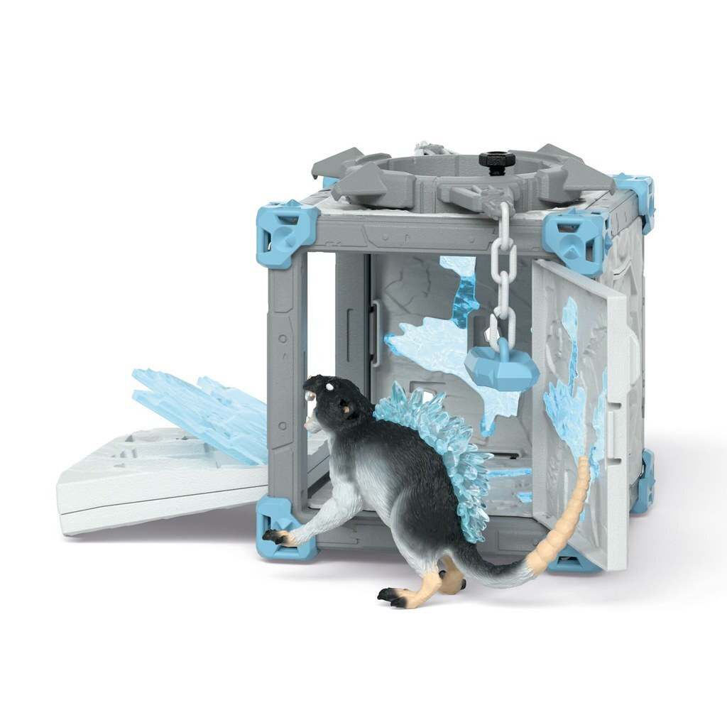 Schleich-S Παιχνίδι Μινιατούρα Battlecave Stone Chameleon Γκρι - Image 8